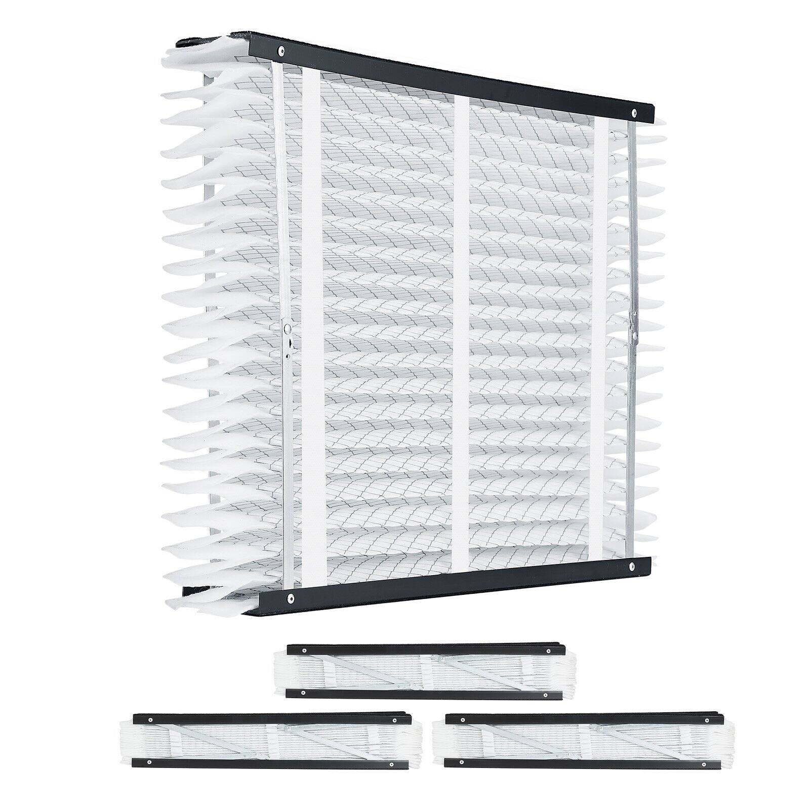 Alt View 8. Glintex - Air Filter, 20x25x4 Furnace Filter MERV 11, Electrostatic Pleated HVAC AC Filter 4-Pack, Captures Dust Smog Dander.