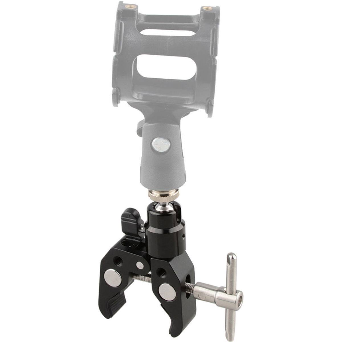 Alt View 4. CAMVATE - CAMVATE Crab Clamp with 5/8"-27 Ball Head Mount for Microphone.