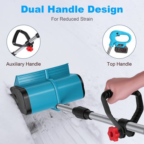 Dual Handle Design  
For Reduced Strain  

Auxiliary Handle  

Top Handle