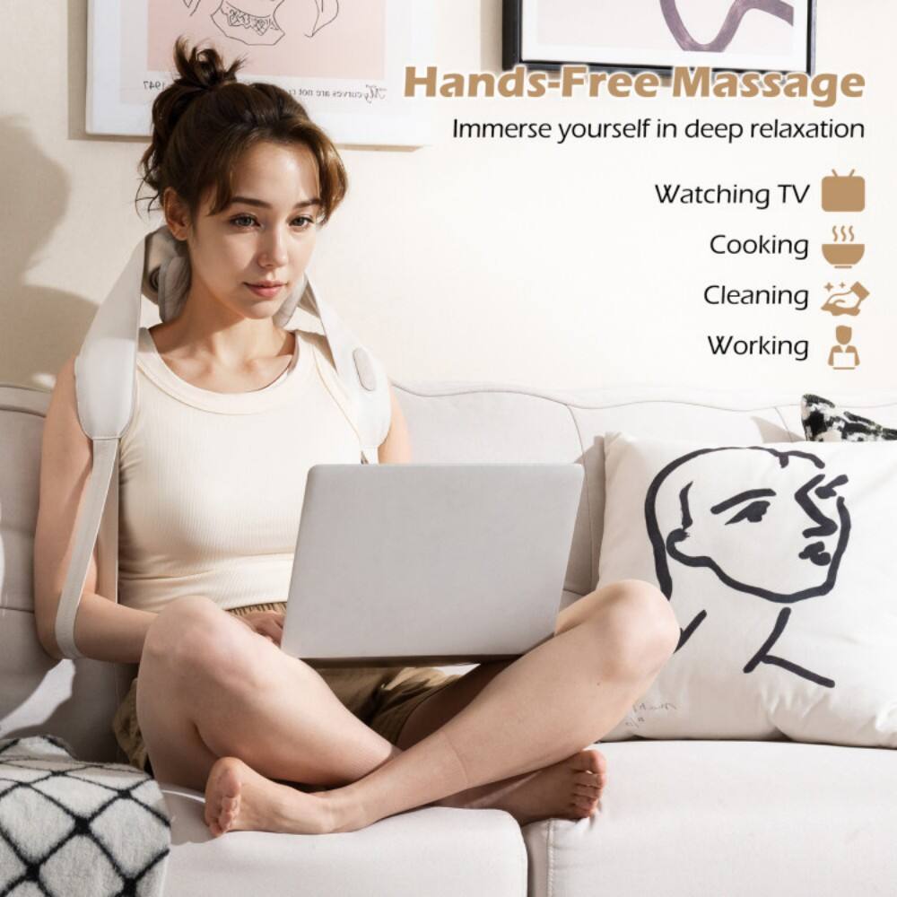 Hands-Free Massage  
Immerse yourself in deep relaxation  
Watching TV  
Cooking  
Cleaning  
Working