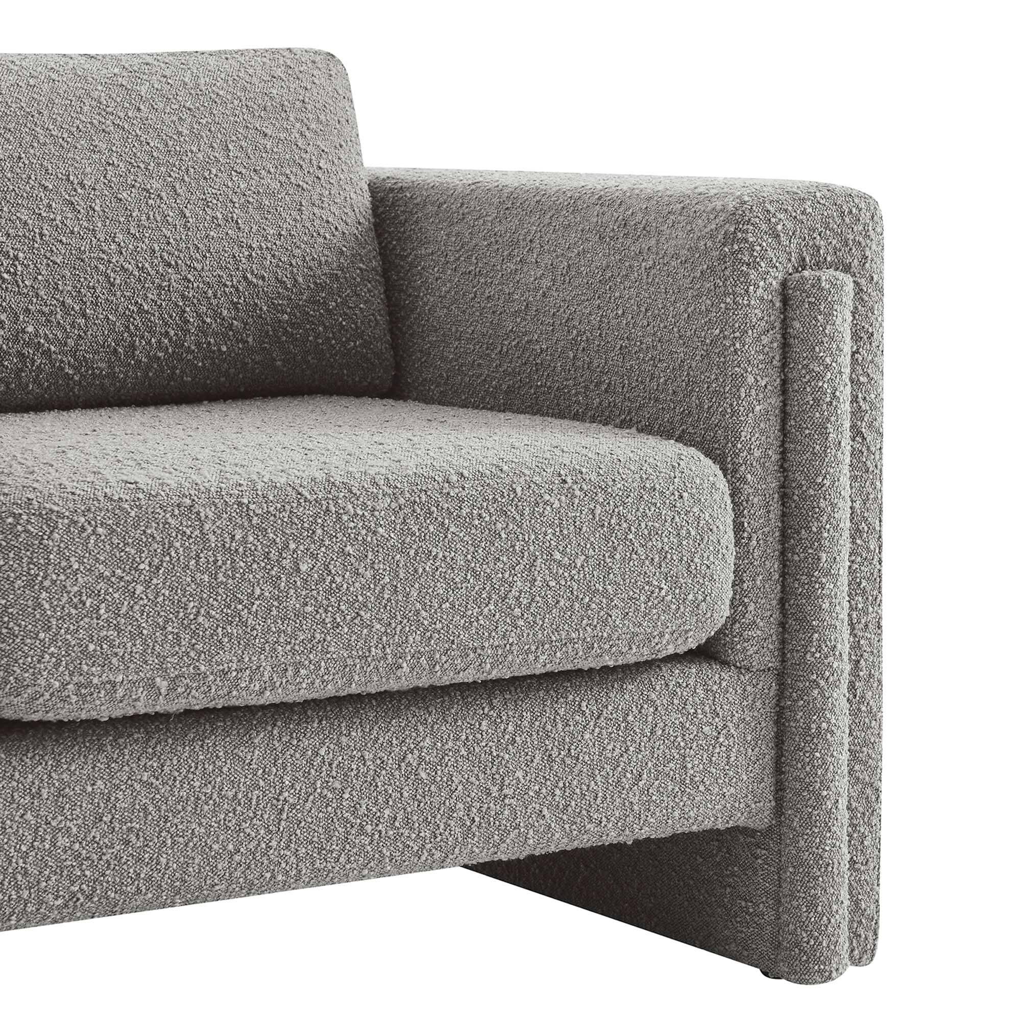 Alt View 5. Modway - Visible Boucle Fabric Armchair by Modway - Light Gray.