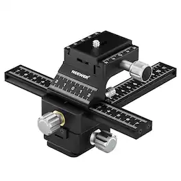 Neewer - 4-Way Macro Focusing Rail Slider with QR Plate, 1/4"-20 Thread, for Macro/Close-Up
