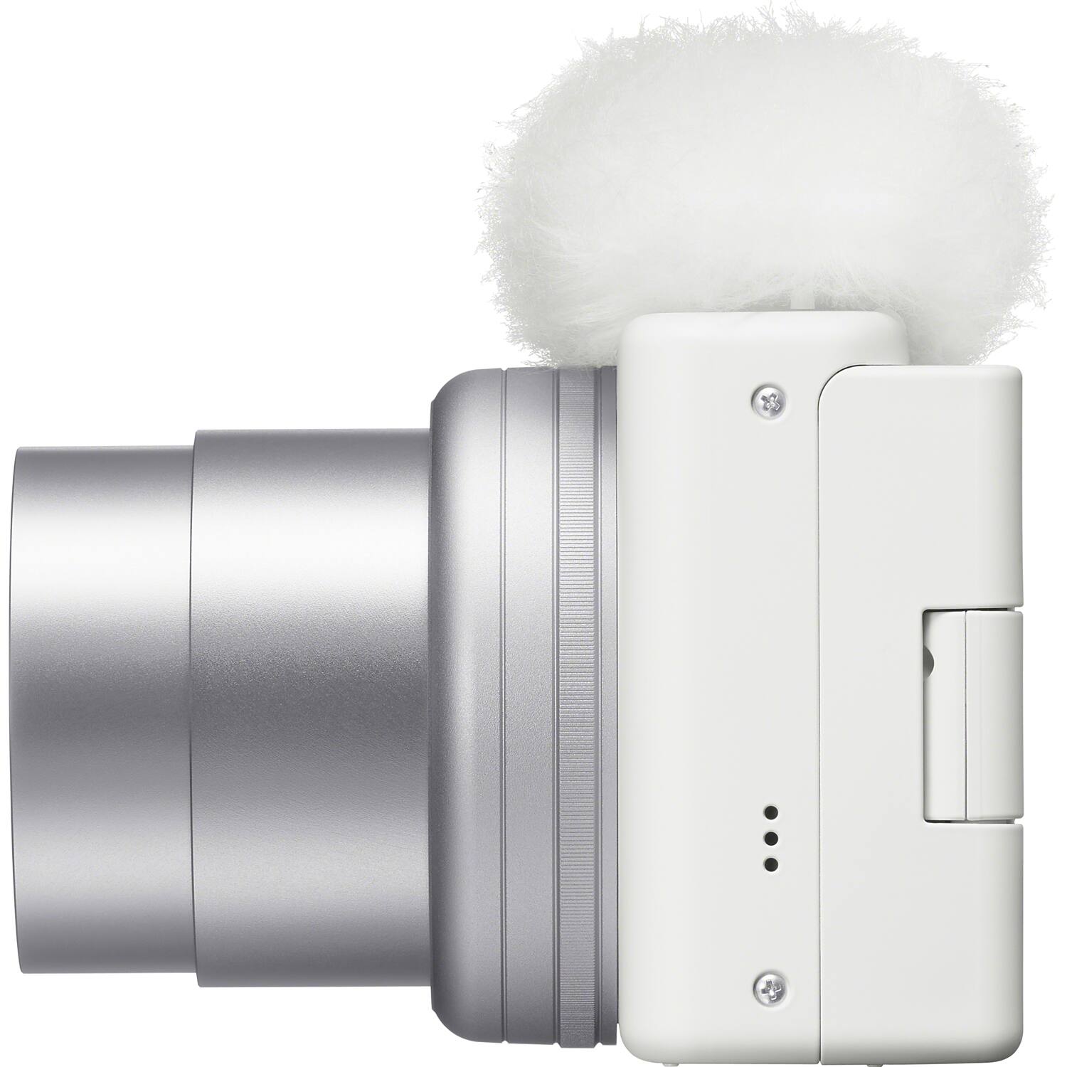 Alt View 4. Sony - ZV-1 II Vlog Camera with 4K Video for Content Creators and Vloggers White Bundle.