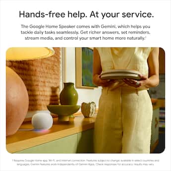 Google Home Speaker Smart Speaker with Gemini For Home Voice Google Home Speaker Smart Speaker with Gemini For Home Voice
