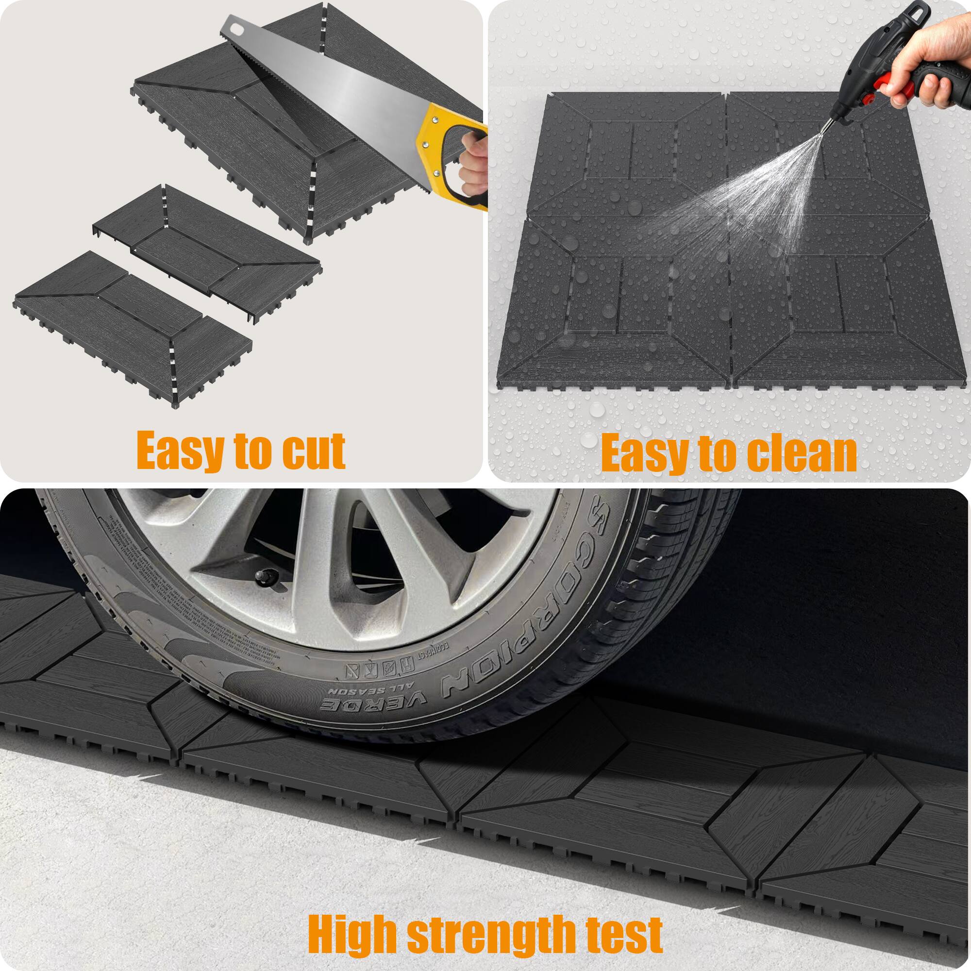 Easy to cut  
Easy to clean  
High strength test