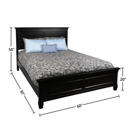 New Classic Furniture - Furniture Tamarack Contemporary Solid Wood 4/6 Full Bed - Black