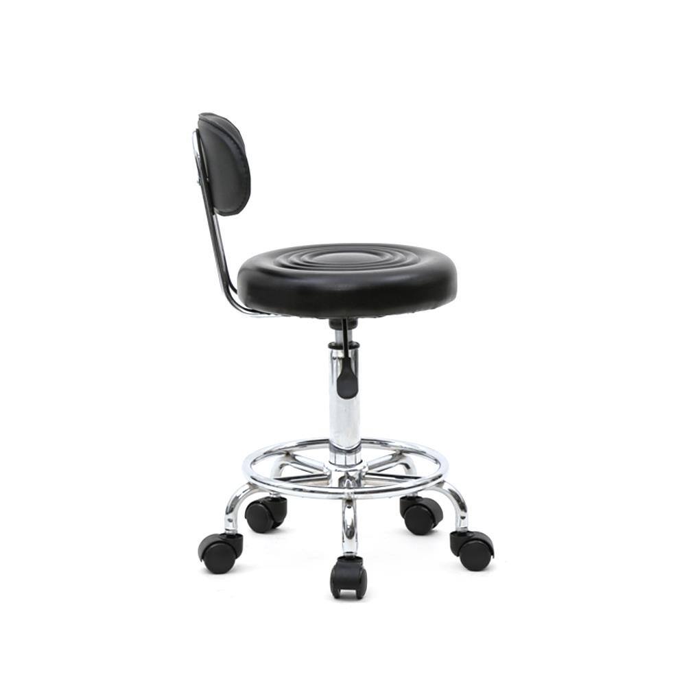 Alt View 4. Winado - Rolling Garage Stool Adjustable Mechanic Work Shop Seat Salon Swivel Chair Office Chair - Black.