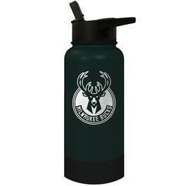Great American Products - Milwaukee Bucks 32oz. Logo Thirst Hydration Water Bottle - Multicolor