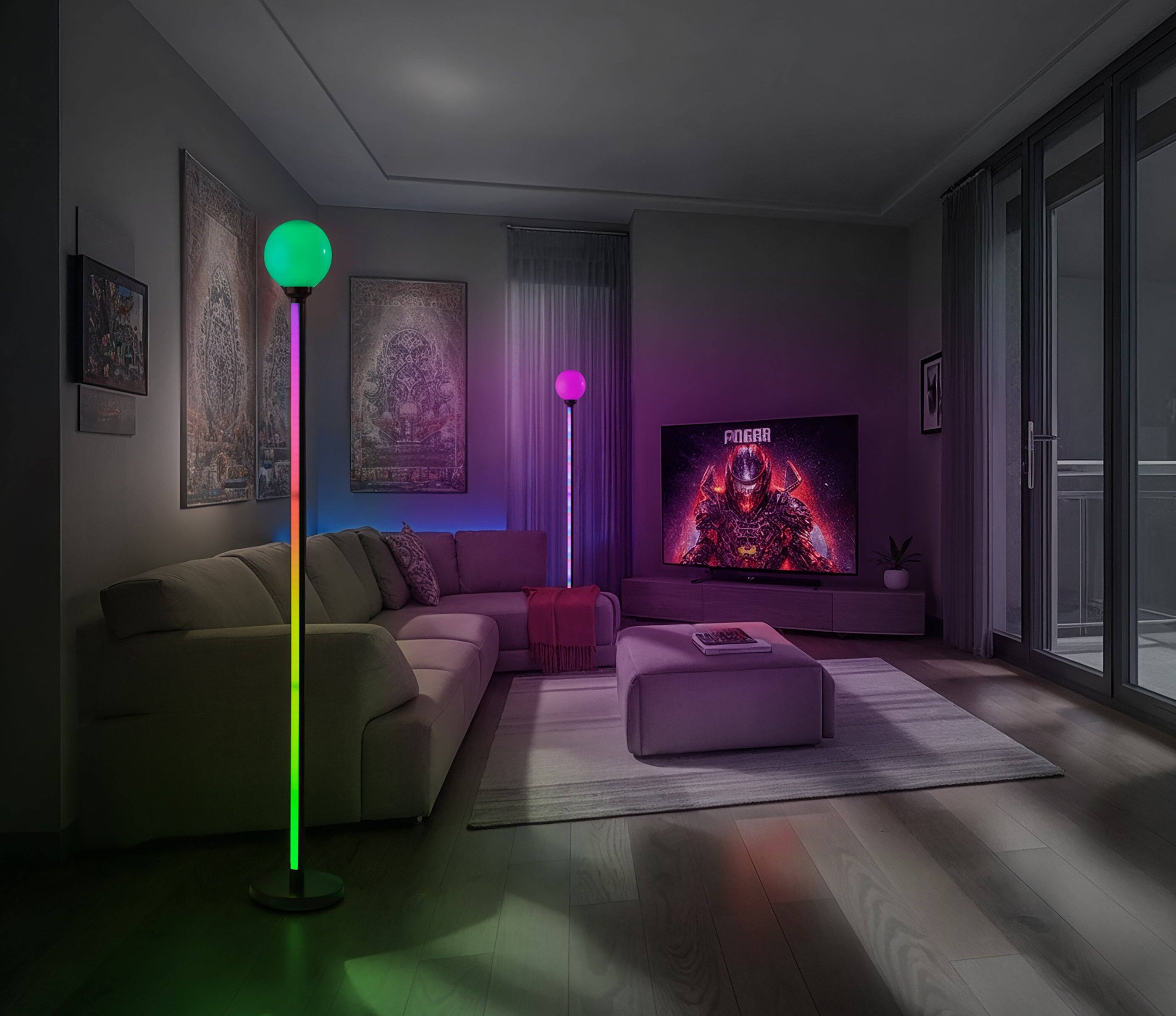 Alt View 1. Adesso Home - Astra RGB Color Changing Floor Lamp.