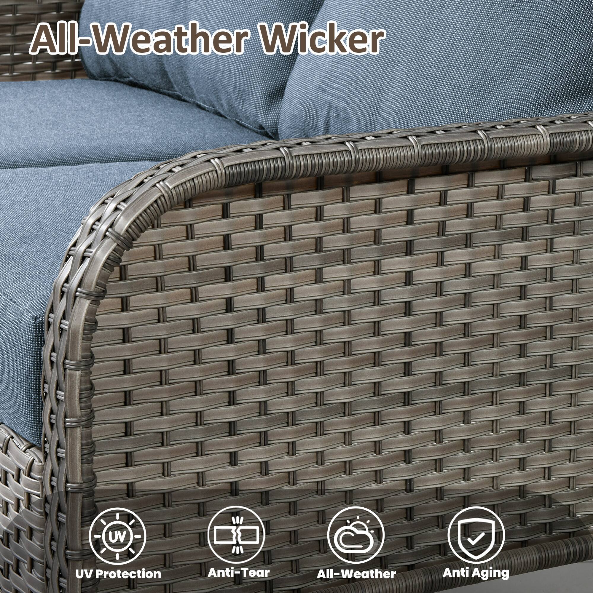 All-Weather Wicker

- UV Protection
- Anti-Tear
- All-Weather
- Anti Aging