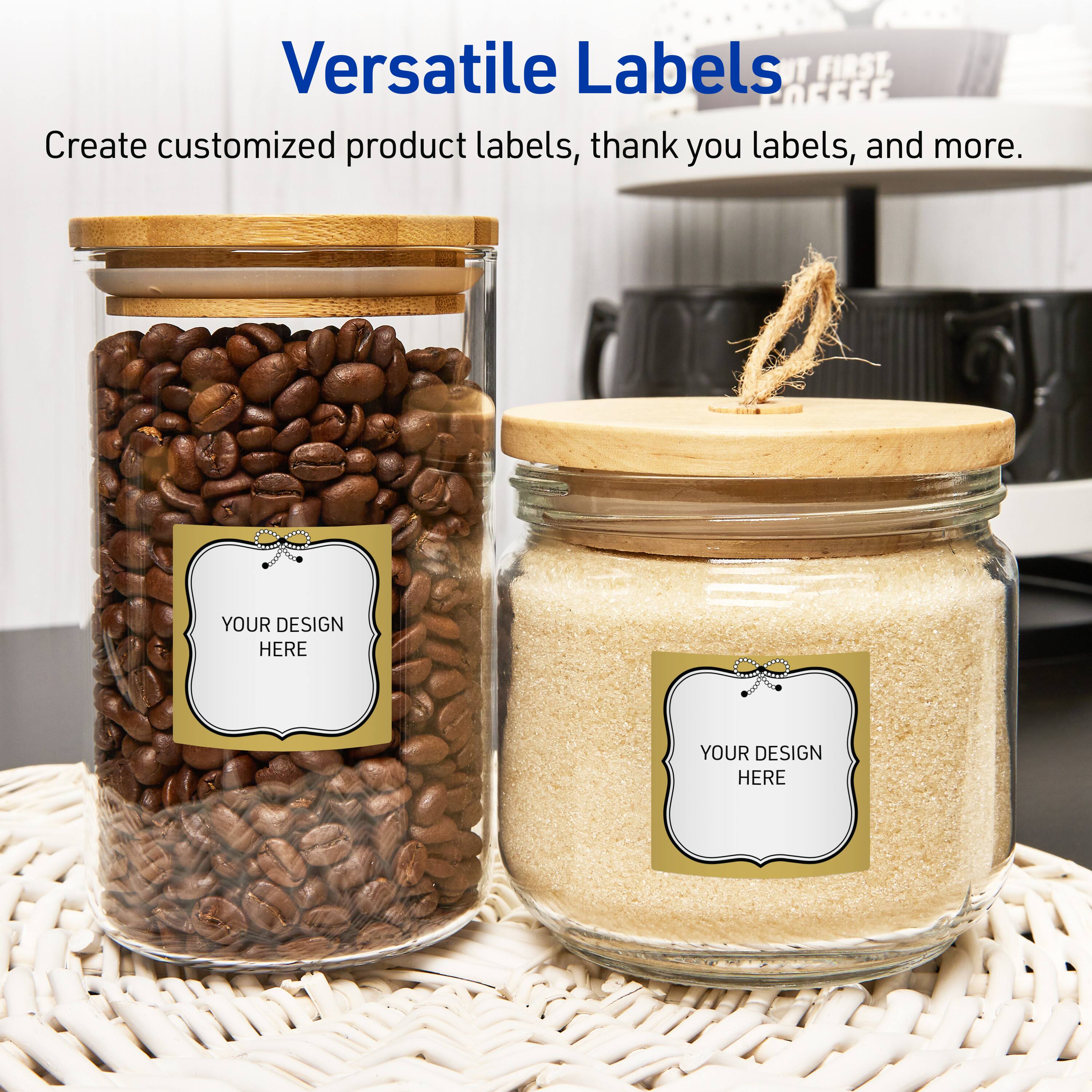 Versatile Labels

Create customized product labels, thank you labels, and more.

YOUR DESIGN HERE
YOUR DESIGN HERE