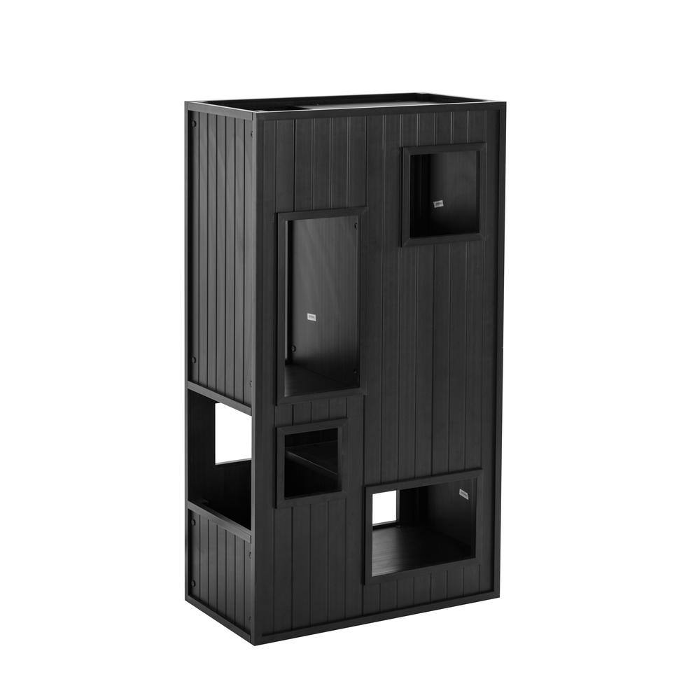 Front. New Age Pet - ECOFLEX Kitty Kase Cat Play Tower Espresso - Espresso.