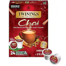 Twinings - Chai Tea, Keurig® K-Cup® Pods, 24/Box (TNA09954)