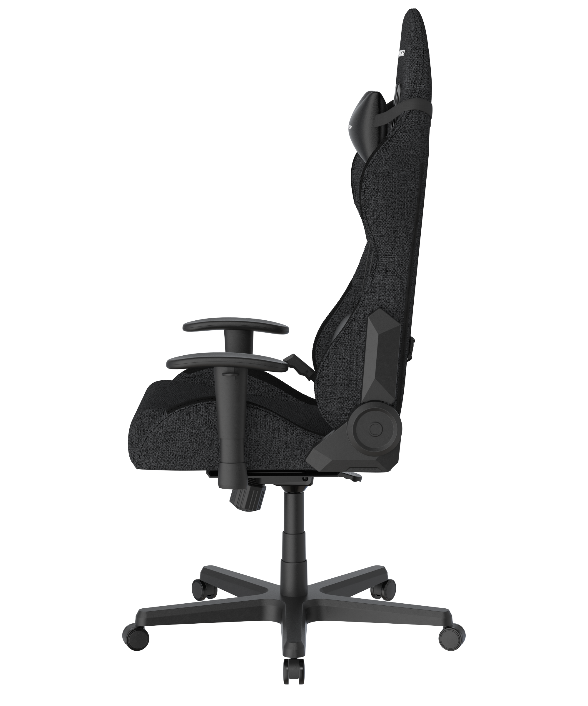 Alt View 2. DXRacer - DXRacer Formula Series Gaming Chair - Fabric, Black, Ergonomic Racing-Style with 2D Armrests & Reclining Backrest - Black.