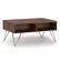 Front. Simpli Home - Hunter Small Lift Top Coffee Table - Umber Brown and Gold.