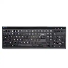 Kensington - K72357USA 104 Keys Slim Type Standard Keyboard - /silver - Black