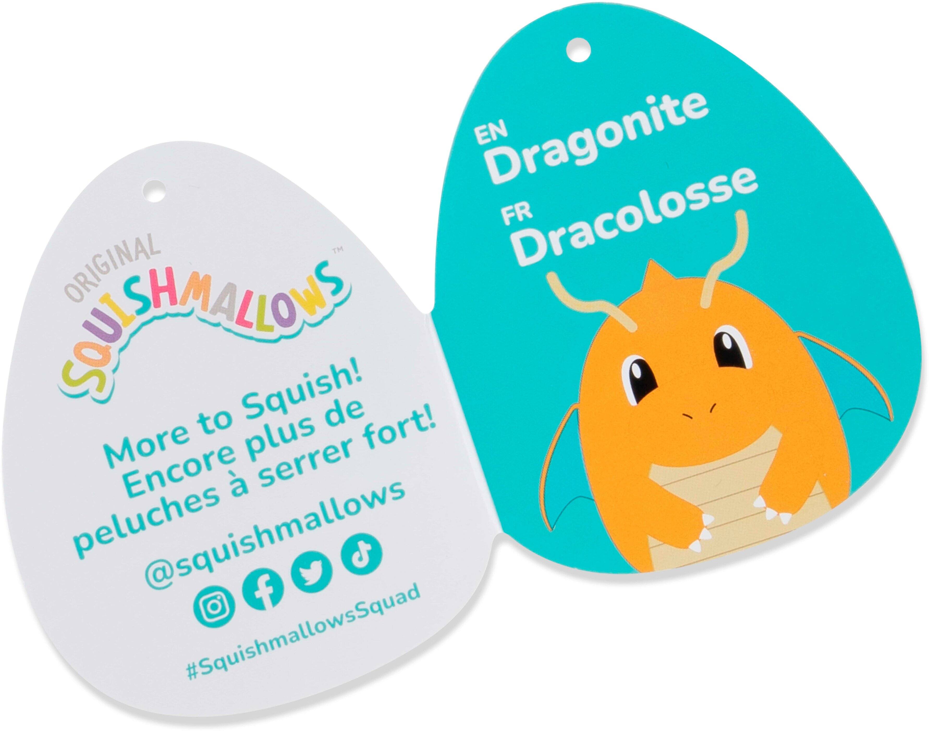 EN Dragonite ORIGINAL TM FR Dracolosse SOUISHMALLOW Squish! to de fort! More plus serrer Encore peluches @squishmallows f #SquishmallowsSquad