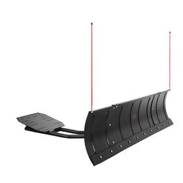 VEVOR - Adjustable Snow Plow Blade, 43 in/72 in Width, Detachable Universal Mount Kit with Rubber Flaps - Black