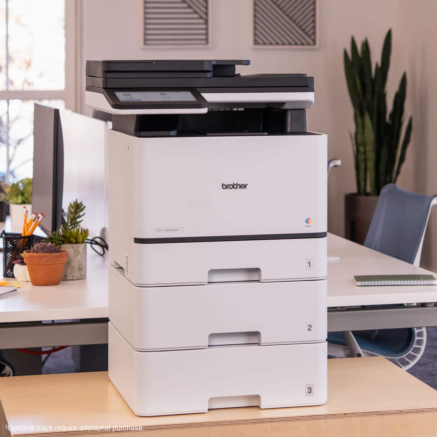 Brother - 1 2 3
Optional trays require additional purchase.