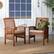Alt View 12. Walker Edison - Cypress Acacia Wood Patio Chairs, Set of 2 - Brown.