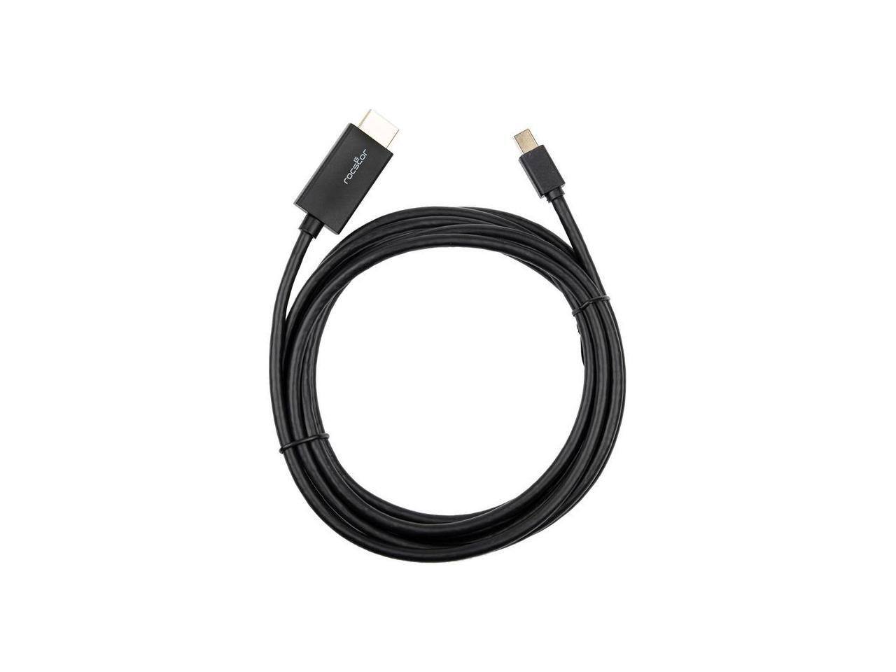 Alt View 3. Rocstor - Rocstor Y10C197-B1 10Ft Mini Displayport To Hdmi M/M 4Kx2K 30Hz Cable Black.