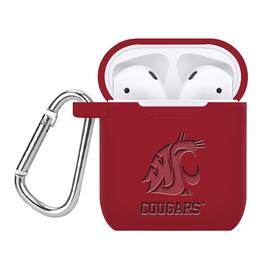 Affinity Bands - Washington State Cougars Debossed Silicone AirPods Case Cover - Multicolor