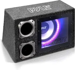 Pyle - PLBNPS11 10" Single Series 500W Rear Vented LED Subwoofer Enclosure w/Remote