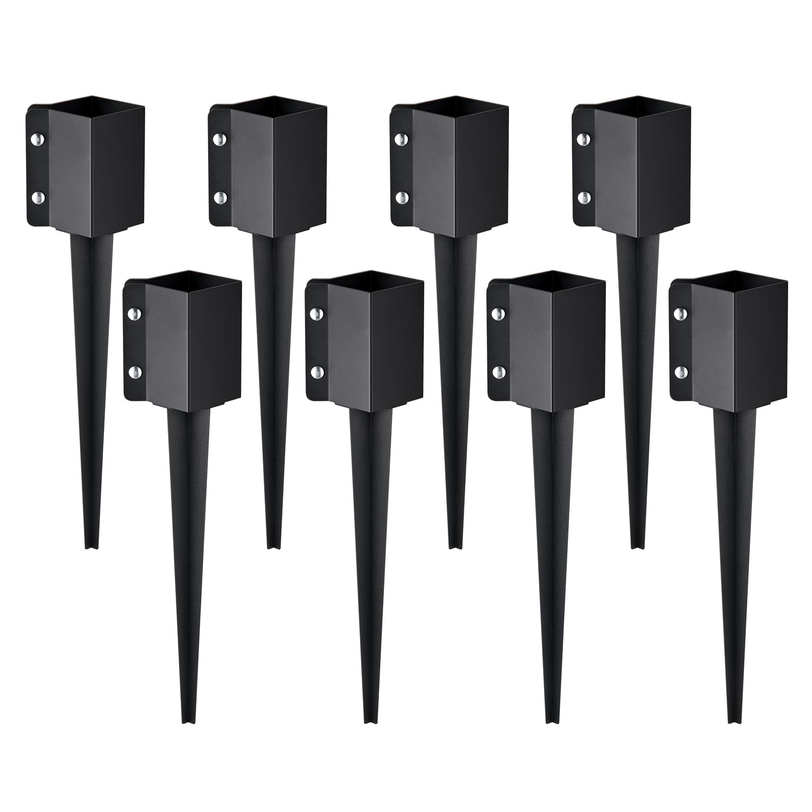 VEVOR - Fence Post Anchor Ground Spike, 8 Pack 24 x 4 x 4 Inches Outer Diameter (Inner Diameter 3.5 x3.5 Inches) - Black price history on PriceWatchPro