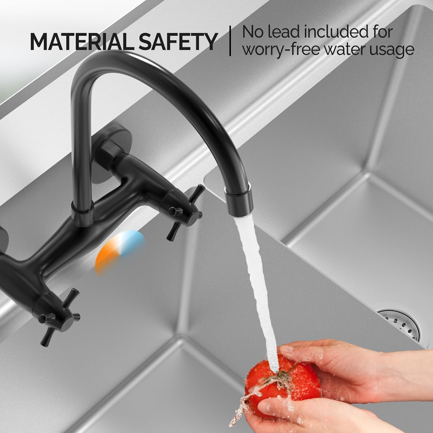 MATERIAL SAFETY | No lead included for worry-free water usage