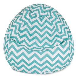 Majestic Home - Small Bean Bag Chevron Teal - Blue