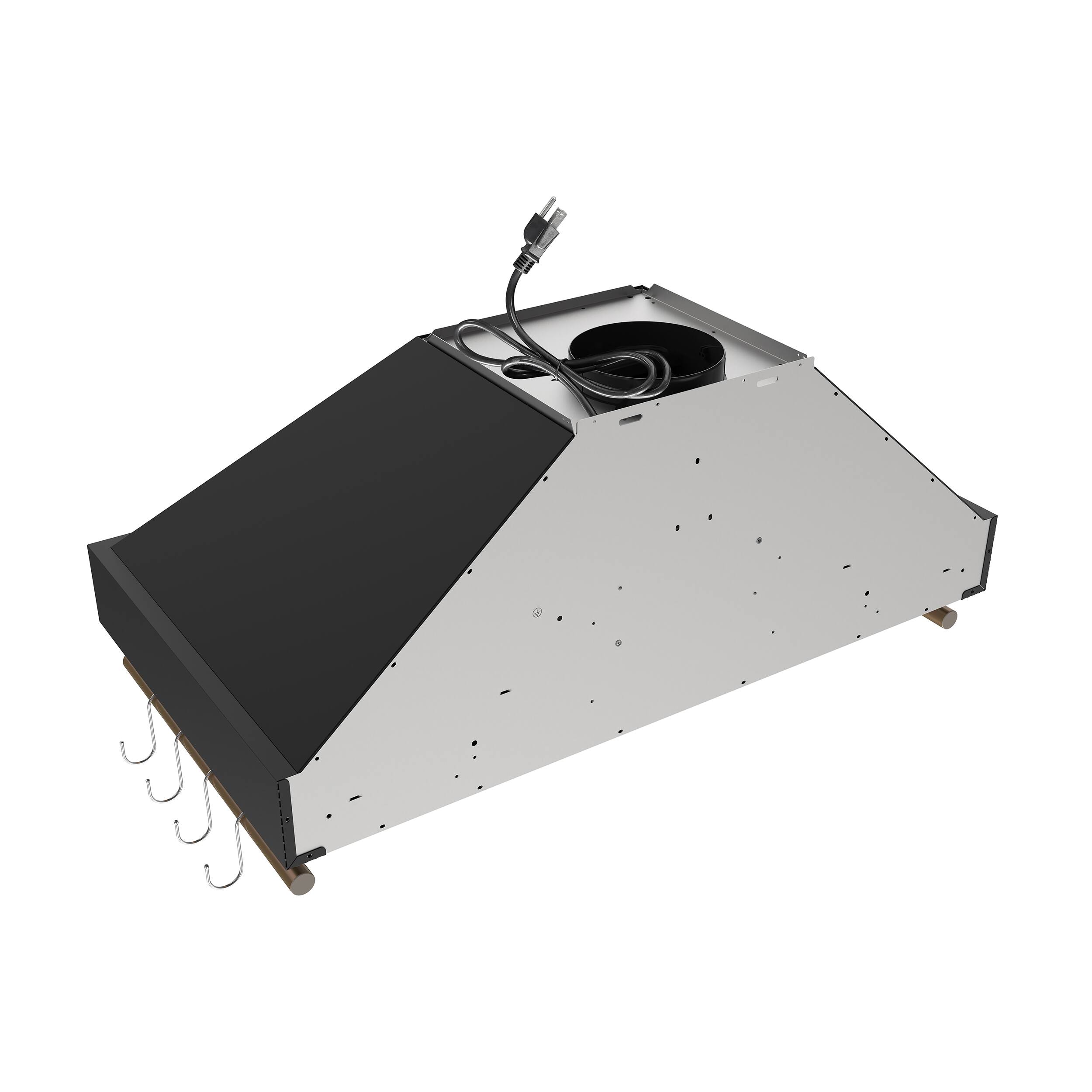 Alt View 1. Forno Appliances - Venezia 36" Wall-Mounted Range Hood with Touch Controls and Baffle Filters - Black.