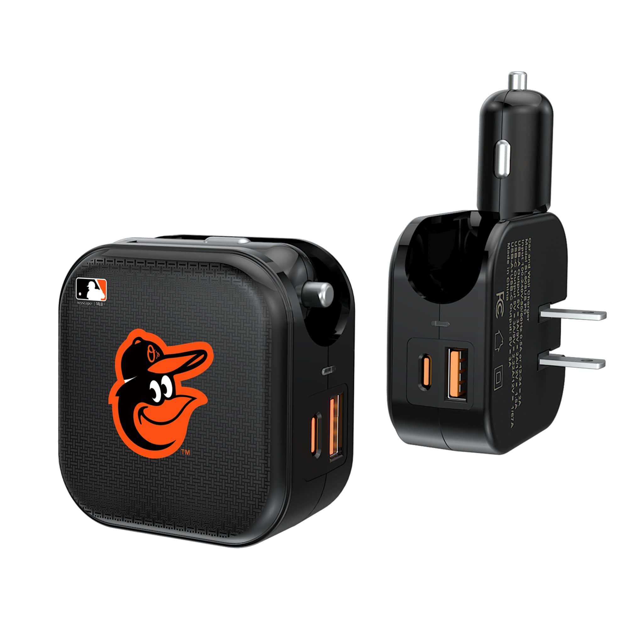 Keyscaper - Baltimore Orioles 2-in-1 USB A/C Charger - Black price history on PriceWatchPro