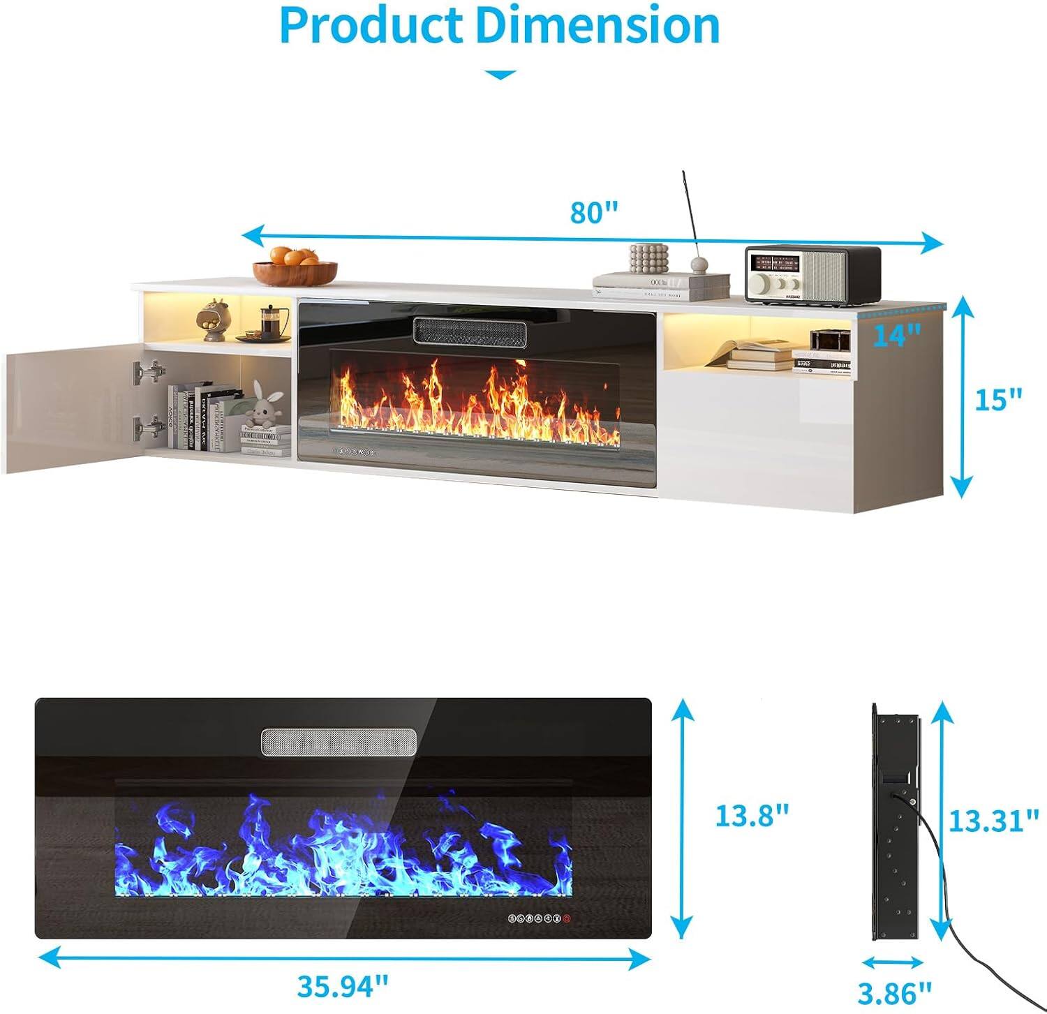 Product Dimension

- Width: 80"
- Depth: 15"
- Height: 14"

- Width: 35.94"
- Depth: 13.8"
- Height: 13.31"
- Thickness: 3.86"