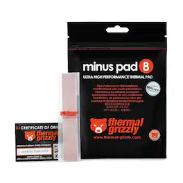Thermal Grizzly - Minus Pad 8 120x20x1.0mm – Non-Conductive Thermal Pad with High Conductivity for SSDs,GPUs & Electronics