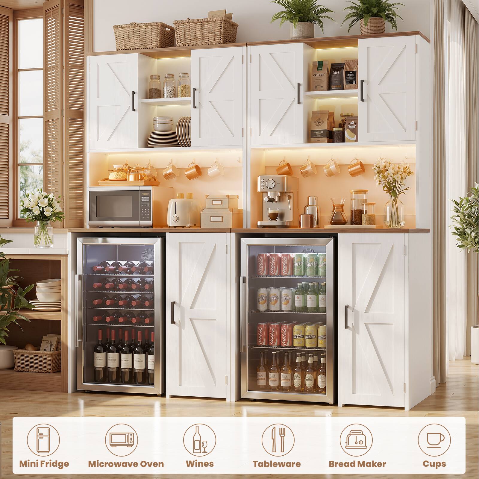 CVRY Post - I - 20e 141 Mini Fridge Microwave Oven BR Wines Tableware Bread Maker Cups