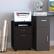 Alt View 1. Homcom - Mobile Storage Cabinet Organizer with Drawer and Cabinet, Printer Stand with Castors.