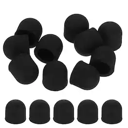 Unique Bargains - 8.0mm (0.31") 30Pcs Conductive Rubber Tips for Capacitive Stylus Pen for Tablets Phones E-readers - Black
