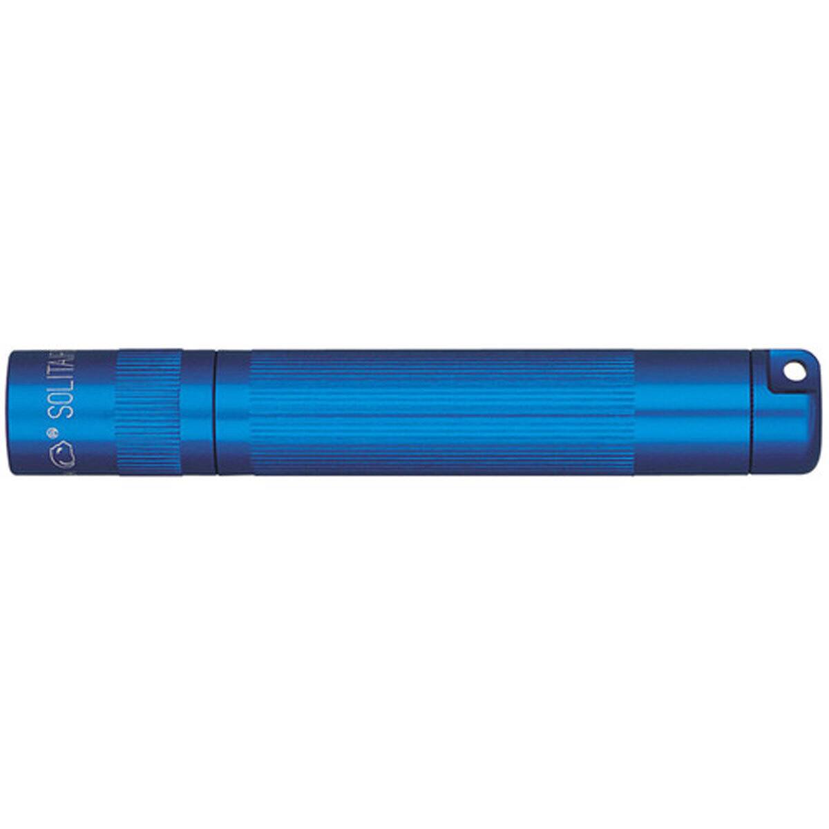 Front. Maglite - MagLite 1-Cell AAA Solitaire Incandescent Flashlight with Battery, Key Lead Lanyard, Blue.
