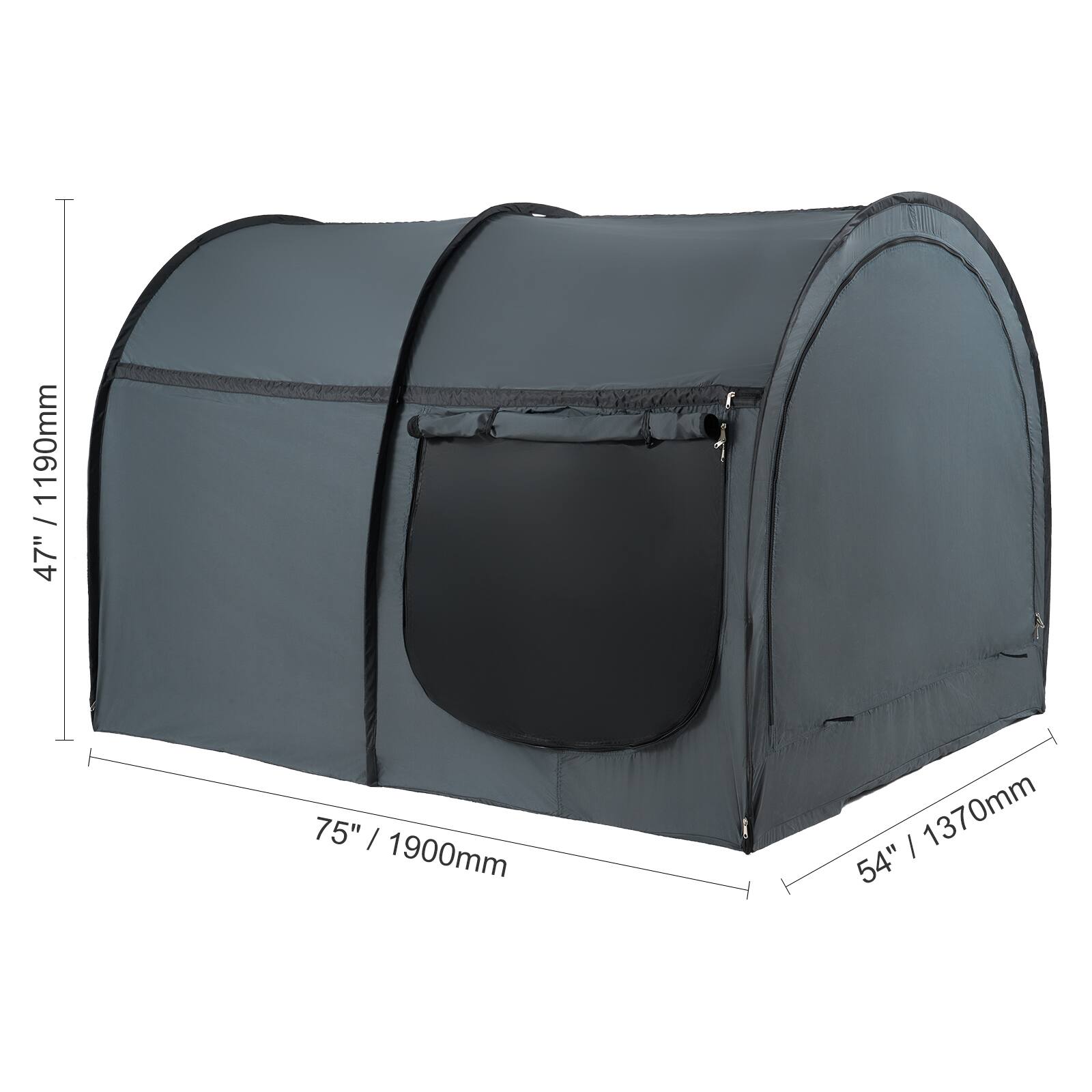 - Height: 47" / 1190mm
- Width: 75" / 1900mm
- Depth: 54" / 1370mm