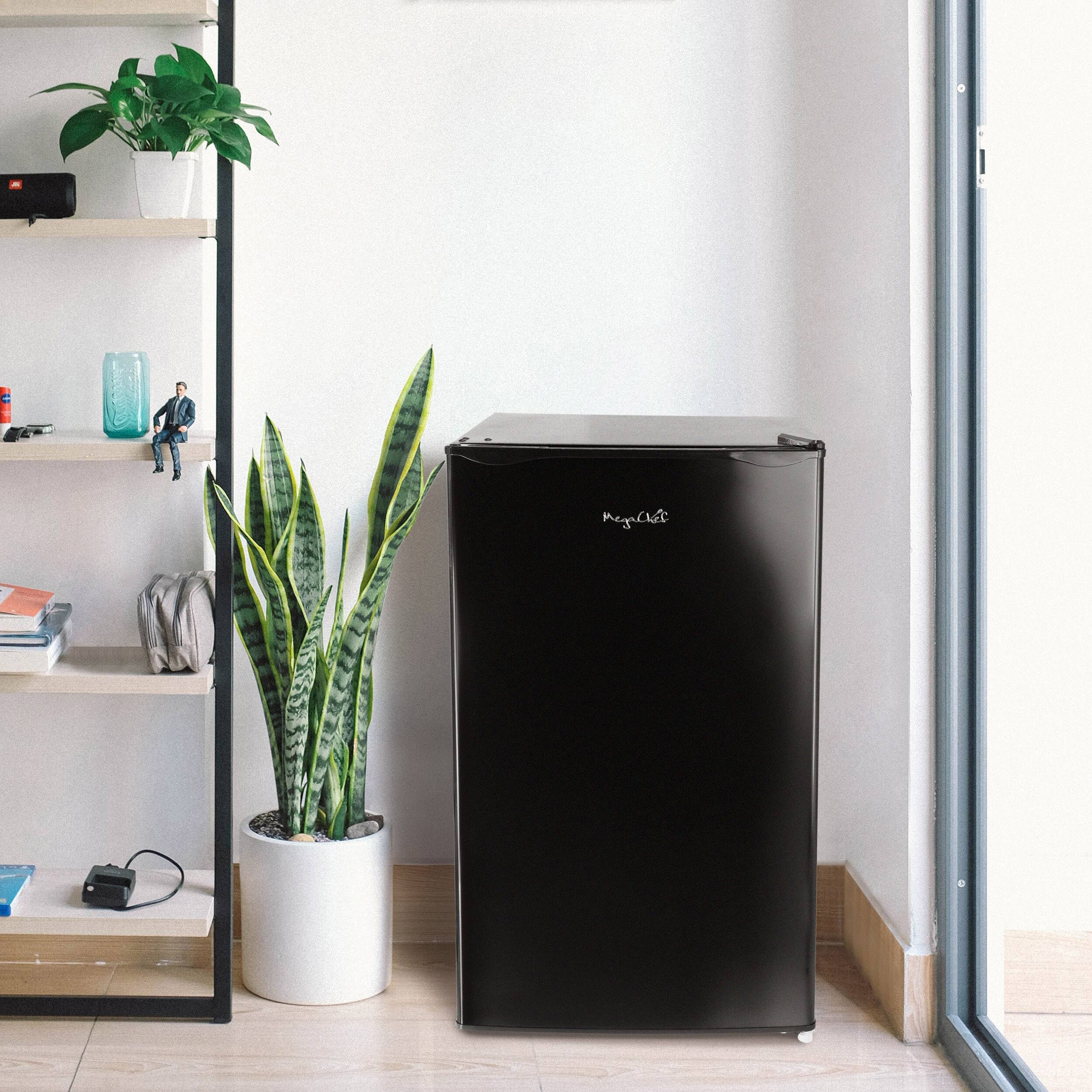 Alt View 8. MegaChef - MegaChef 3.2 cu. ft. Compact Freestanding Mini Refrigerator in Black - Black.