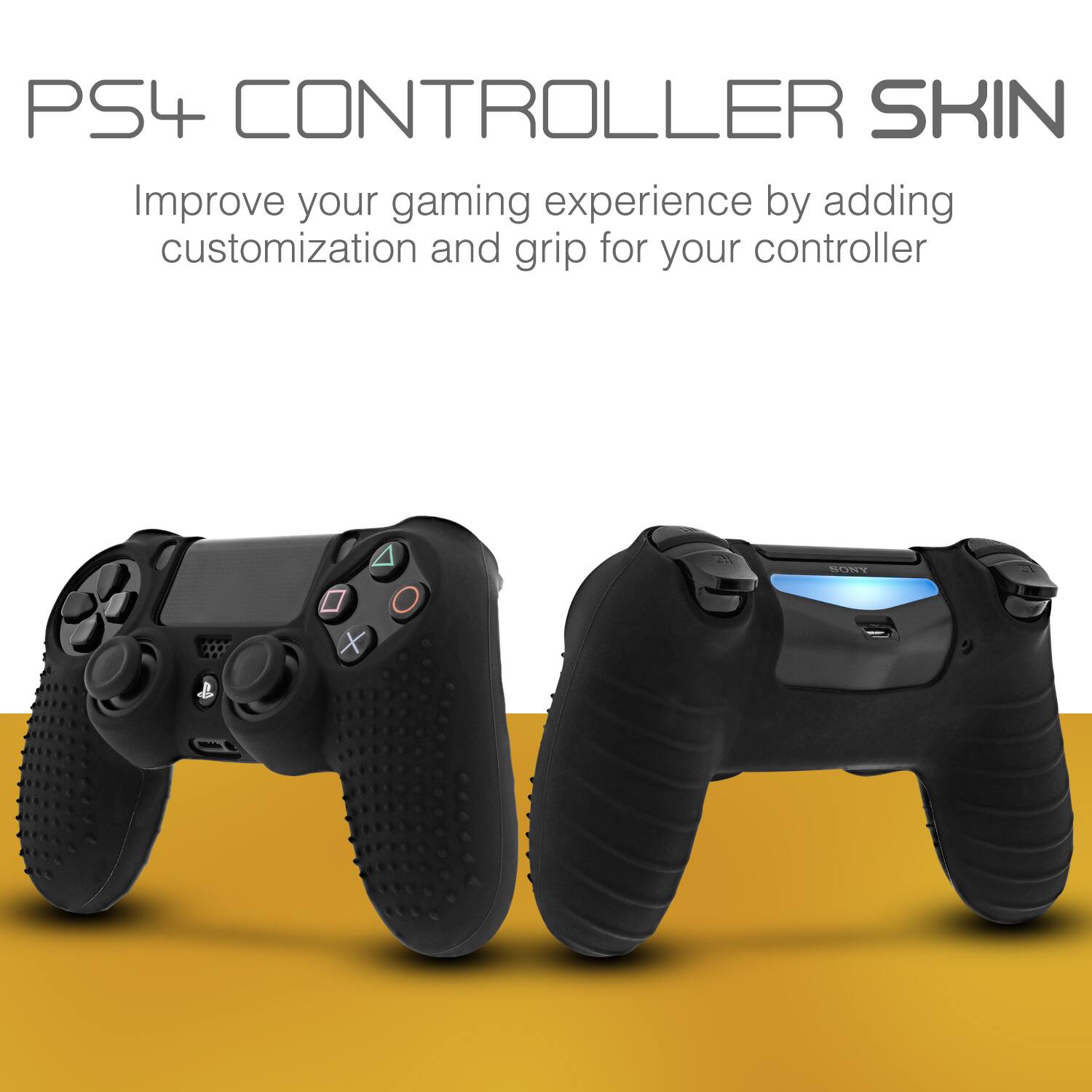 PS4 CONTROLLER SKIN Improve your gaming experience by adding customization and grip for your controller ASOM X -
