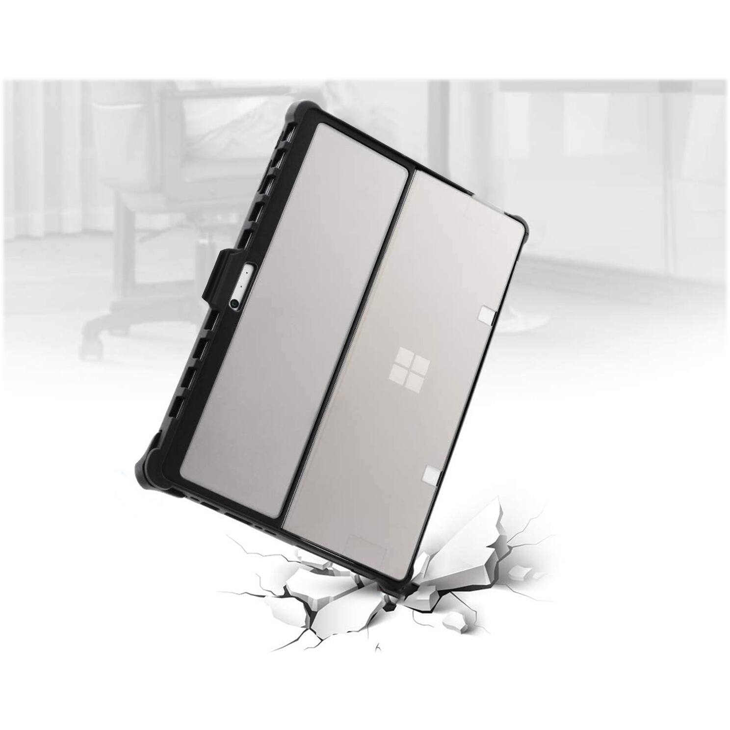 Alt View 14. SaharaCase - DEFENCE Series Case for Microsoft Surface Pro 8 - Black/Clear.