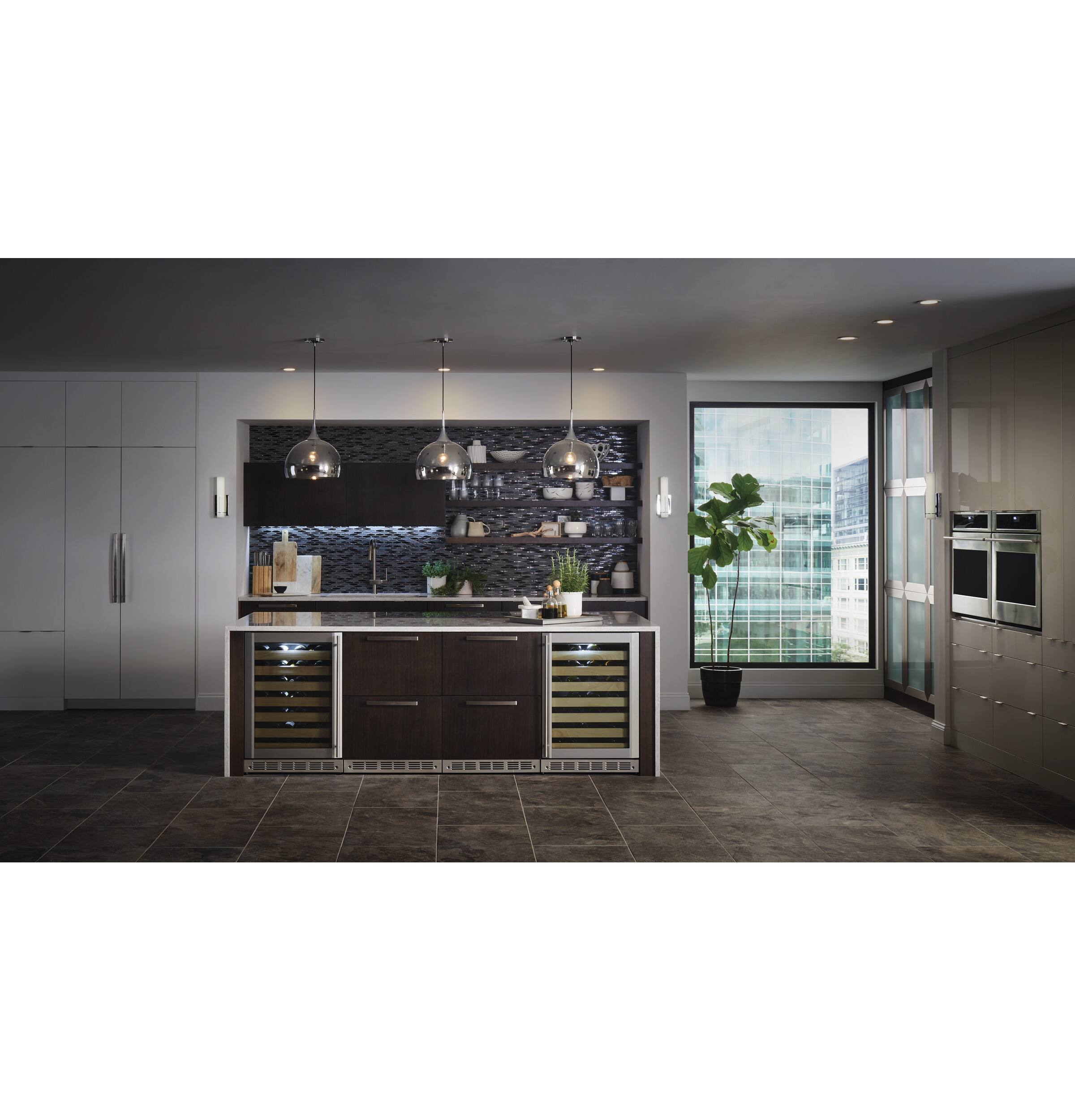 Alt View 32. Monogram - 5.0 Cu.Ft. Built-In Compact Refrigerator with Adjustable Temperature Control - Custom Panel Ready.