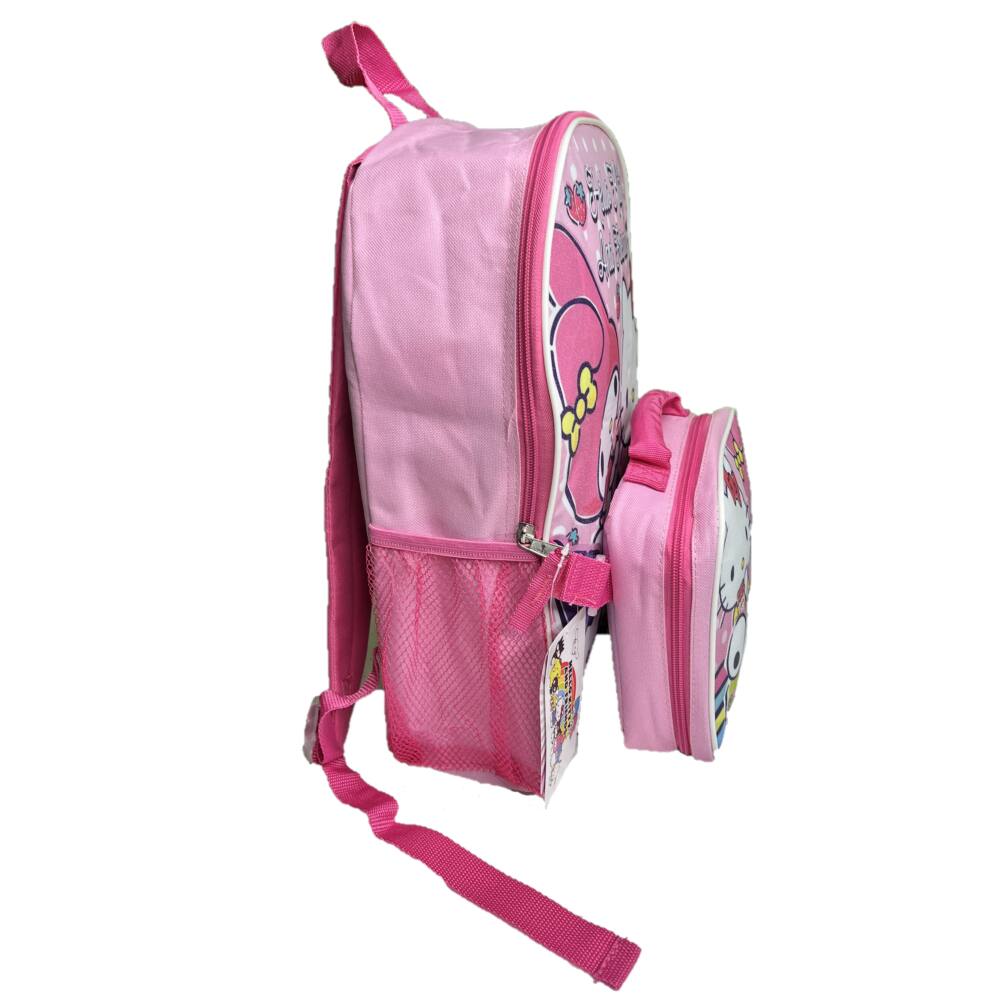 Alt View 1. UPD - Hello Kitty & Friends 16" Shoulder Backpack with Rectangular Lunch Bag - Multicolored.