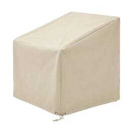 Crosley Furniture - 2Pc Outdoor Furniture Cover Set - Chair & Square Table/Ottoman - Tan