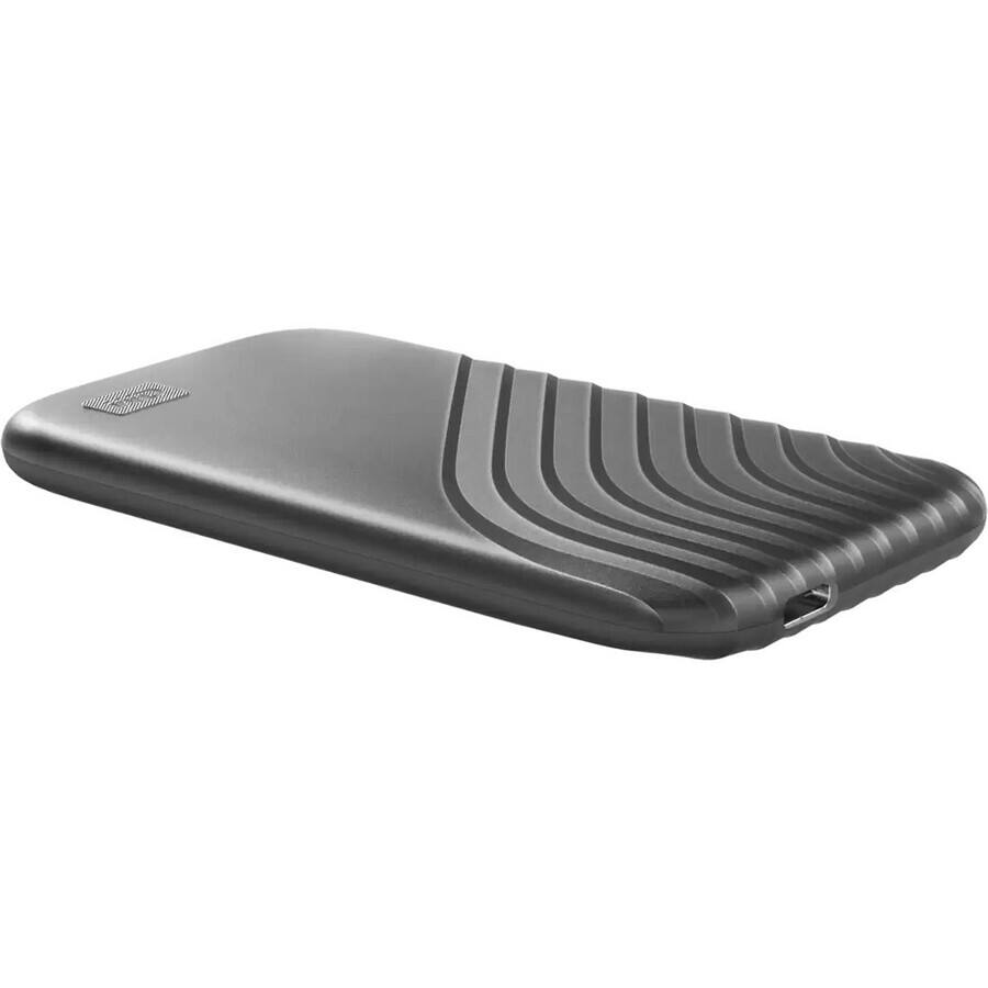 Alt View 4. SanDisk - WD My Passport WDBAGF0040BGY-WESN 4 TB Portable Solid State Drive - External - Gray - USB 3.2 (Gen 1) Type C - 1050 MB/s.