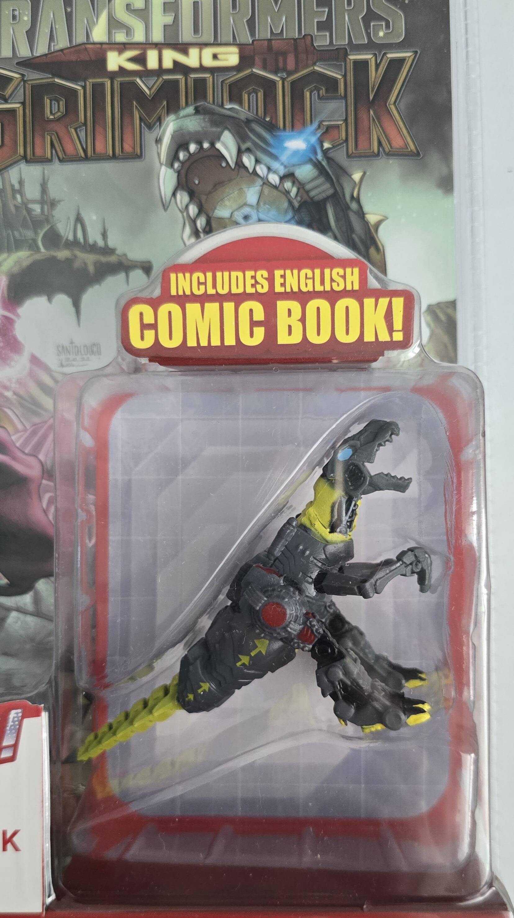 Transformers King Grimlock includes English comic book!