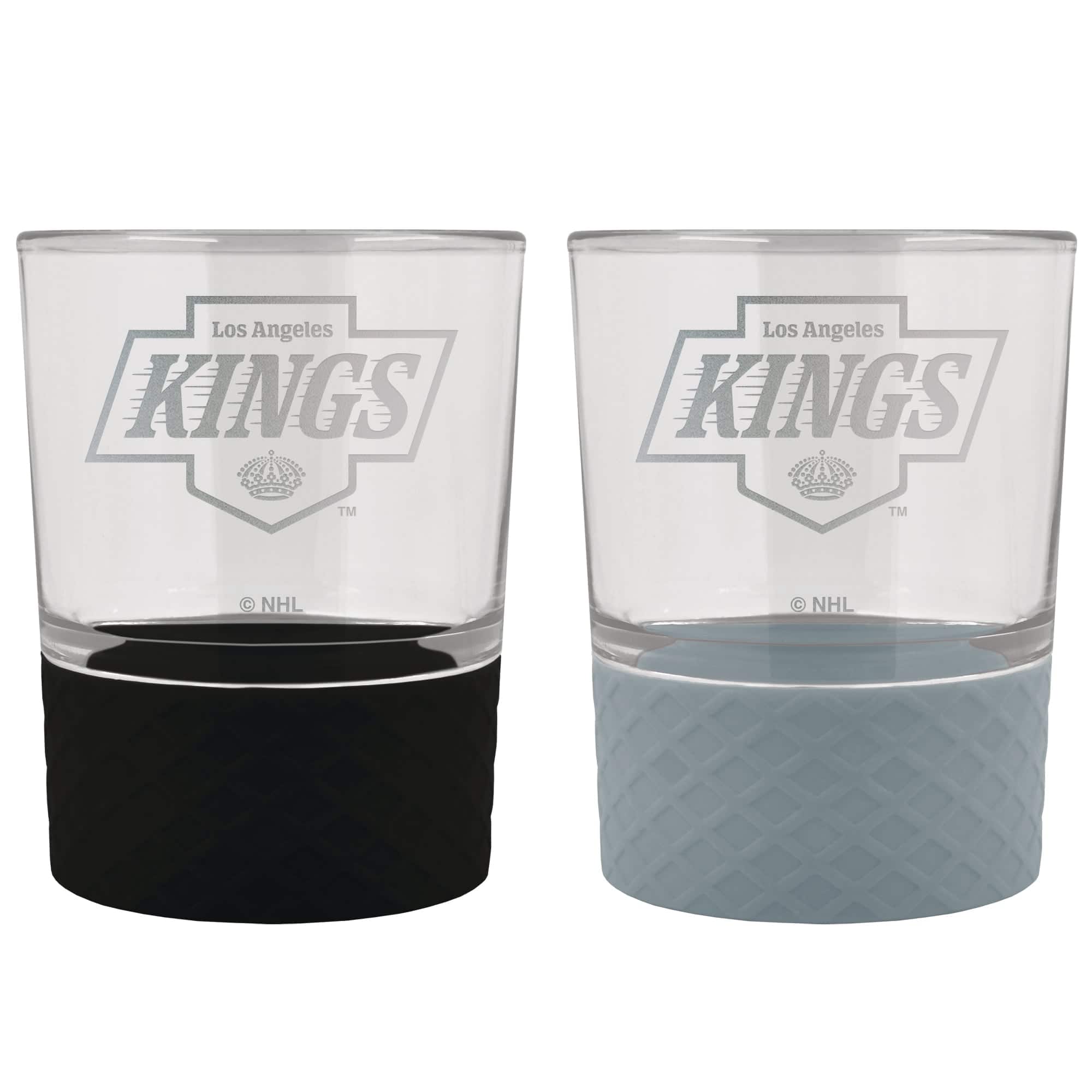 Great American Products - Los Angeles Kings 14oz. Commissioner Rocks Glass Two-Piece Set - Multicolor