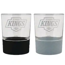 Great American Products - Los Angeles Kings 14oz. Commissioner Rocks Glass Two-Piece Set - Multicolor