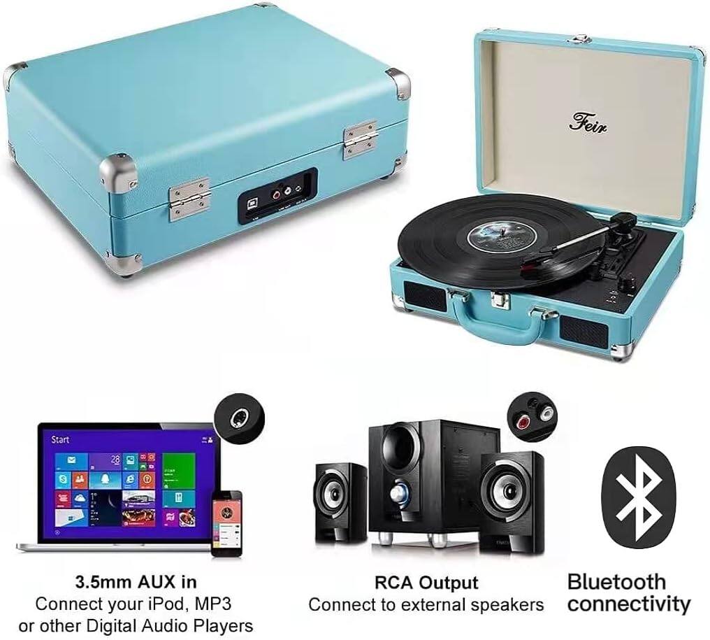 Feir Start S C T

3.5mm AUX in  
Connect your iPod, MP3 or other Digital Audio Players

RCA Output  
Connect to external speakers

Bluetooth connectivity